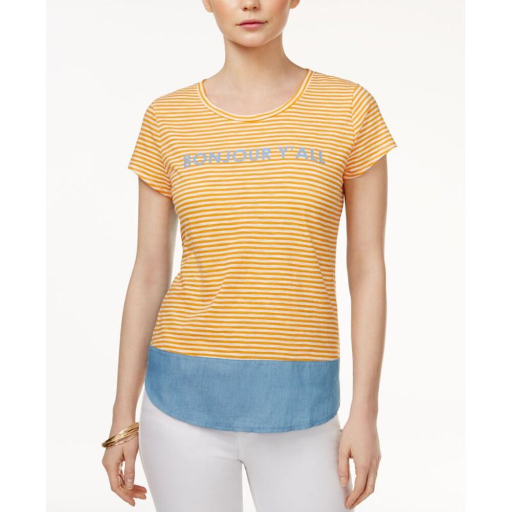 Maison Jules Bonjour Graphic Cotton Top